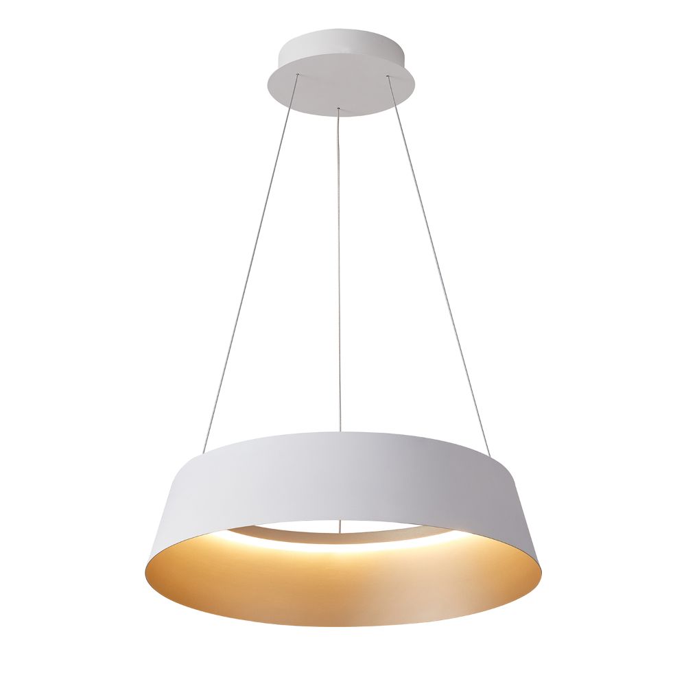 Lumpure 5636-850ROP-WH/CGD-CCT Led Pendant 50W Buenos Aires White And Champagne